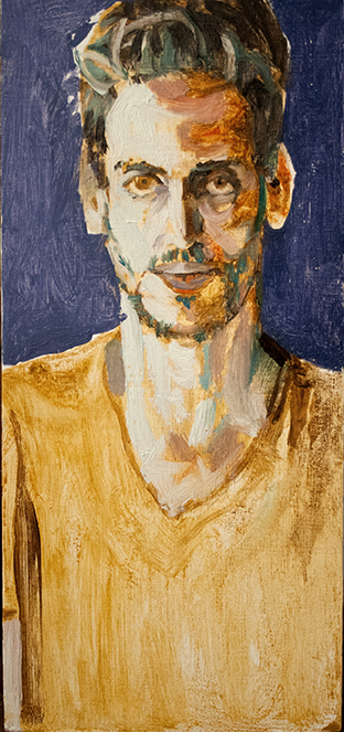 Fine Art Portrait Study Oil painting on board by James Lyle