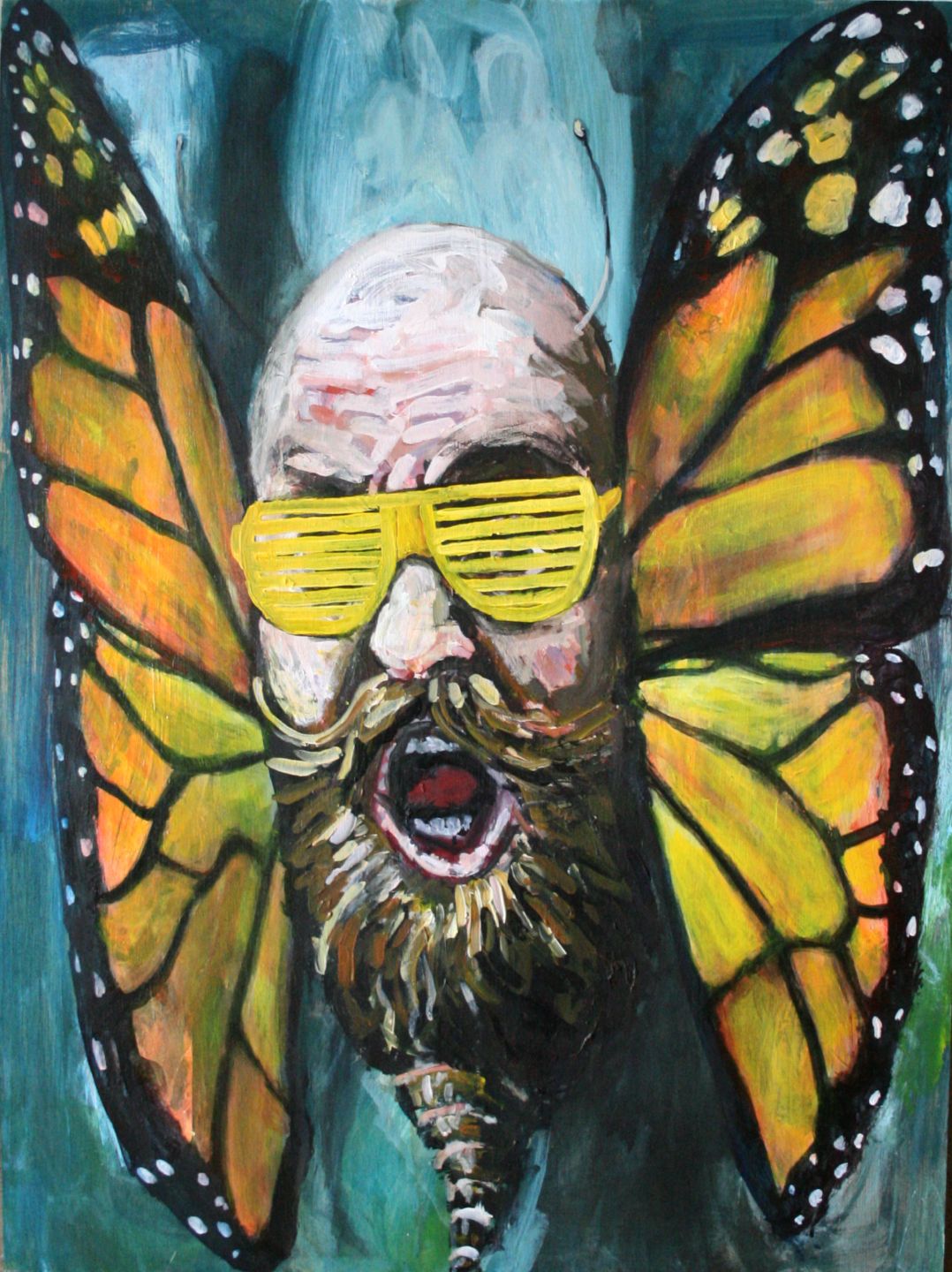 Fine Art reborn mixed media painting on board by James Lyle